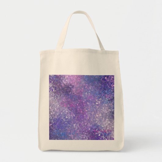 Roze en paarse glitters Bling Tote Bag (Voorkant)