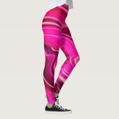 Roze en Paarse golven Leggings (Rechts)