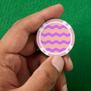 Roze en paarse golven poker chips