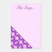 Roze en paarse golven post-it® notes (Voorkant)