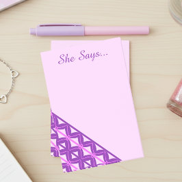 Roze en paarse golven post-it® notes
