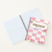 Roze en Paarse Gradient Notitieboek Hoesje (Binnen)