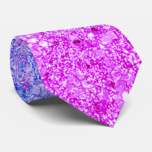 Roze en Paarse gradiëntpatronen Stropdas (Opgerold)