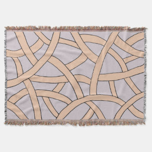 Roze en Paarse hand getekend Fantasy Pattern Deken