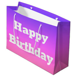 Roze en Paarse Happy Birthday cadeautas