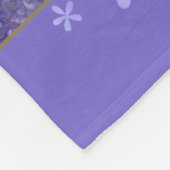 Roze en Paarse harsen Fleece Deken (Hoek)