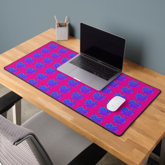 Roze en paarse harten bureaumat (Kantoor 2)