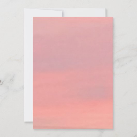  roze en Paarse hemel Kaart (Voorkant)