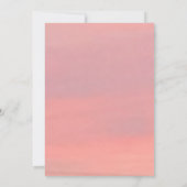  roze en Paarse hemel Kaart (Achterkant)