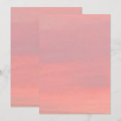  roze en Paarse hemel Kaart (Voorkant / Achterkant)