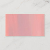 roze en Paarse hemel Visitekaartje (Achterkant)