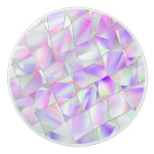 Roze en Paarse holografische tekening Keramische Knop (Voorkant)