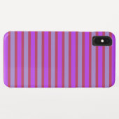 Roze en Paarse horizontale strepen Case-Mate iPhone Case (Achterkant (horizontaal))