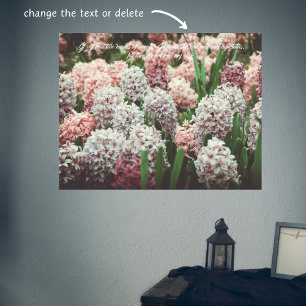 Roze en Paarse hyacinth in de voortuin Poster