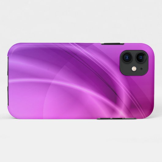 Roze en Paarse iPhone Case (Achterkant (horizontaal))