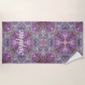 Roze en Paarse juwelen, aangepaste handdoeken (Voorkant)