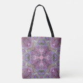 Roze en Paarse juwelen Tote Bag (Achterkant)
