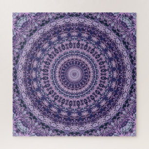 Roze en Paarse Kaleidoscoop Legpuzzel