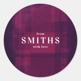 Roze en Paarse kerstfeestdag Sticker