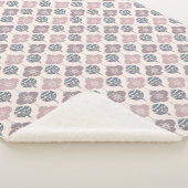 Roze en Paarse kerstversiering Sherpa Blanket Sherpa Deken (3/4)