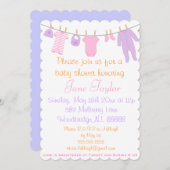 Roze en Paarse kledingschoenen Kaart (Voorkant / Achterkant)