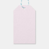 Roze en Paarse kleine vlinder Baby shower Cadeaulabel (Achterkant)
