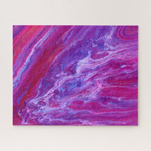 Roze en Paarse kleurstof Legpuzzel (Horizontaal)