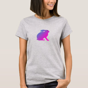 Roze en Paarse Konijn Haas T-Shirt