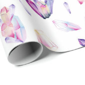 Roze en Paarse kristallen Cadeaupapier (Rol Hoek)