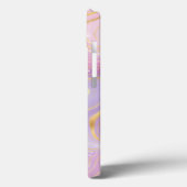 Roze en paarse kristallen marmeren iriserende agaa Case-Mate iPhone case (Achterkant / Links)