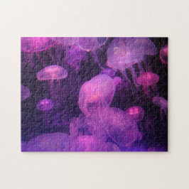 Roze en Paarse kwallen Legpuzzel