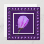 Roze en Paarse lentebloesem Kaart (Voorkant / Achterkant)