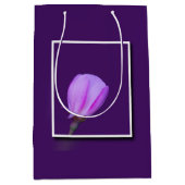 Roze en Paarse lentebloesem Medium Cadeauzakje (Voorkant)