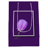 Roze en Paarse lentebloesem Medium Cadeauzakje (Achterkant)