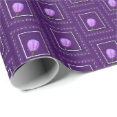 Roze en Paarse lentebloesem Wrapping Paper Cadeaupapier (Rol Hoek)