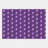 Roze en Paarse lentebloesempatroon Inpakpapier Vel (Voorkant)