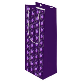 Roze en Paarse lentebloesempatroon Wijn Cadeautas