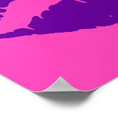 Roze en paarse lippenstift kus poster (Hoek)