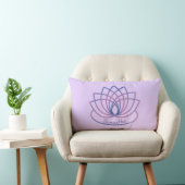 Roze en Paarse Lotus Flower Kussen (Stoel)