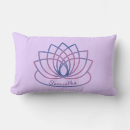 Roze en Paarse Lotus Flower Kussen