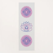 Roze en Paarse Lotus Flower Yogamat (Voorkant)