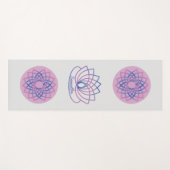 Roze en Paarse Lotus Flower Yogamat (Voorkant (horizontaal))