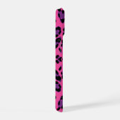 Roze en paarse luipaardprint iPhone 15 case (Rechterkant)