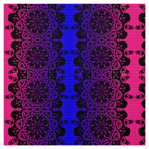 roze en paarse Mandala bloem Stof