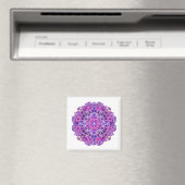 Roze en Paarse Mandala Pattern Magneet (Insitu (Vaatwasser))