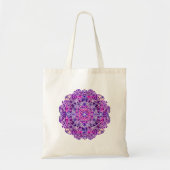 Roze en Paarse Mandala Pattern Tote Bag (Voorkant)
