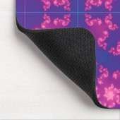 Roze en Paarse Mandela Ronde Snowflakes Muismat (Hoek)