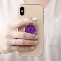 Roze en Paarse Mandela Ronde Snowflakes