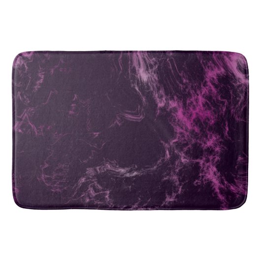 roze en paarse Marmer abstract Badmat (Voorkant)