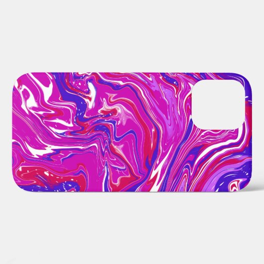 Roze en Paarse marmer Swirls Case-Mate iPhone Case (Achterkant (horizontaal))